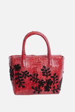 Load image into Gallery viewer, Medium Flower Power Snakeskin Pop Tote