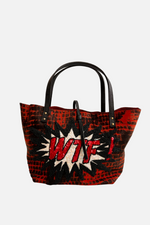 Load image into Gallery viewer, Medium Peekaboo Cow Skin Leather Tote Bag