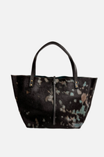 Load image into Gallery viewer, Medium Peekaboo Cow Skin Leather Tote Bag