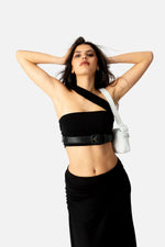 Load image into Gallery viewer, Lori Crystal Patent Leather Evening Shoulder Bag