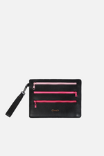 Load image into Gallery viewer, Leather Zip Up Pouch