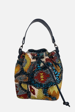 Load image into Gallery viewer, Large Patchy Carpet Bucket Bag