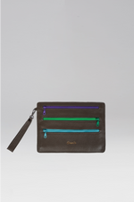 Load image into Gallery viewer, Leather Zip Up Pouch