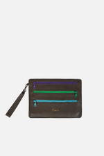 Load image into Gallery viewer, Leather Zip Up Pouch
