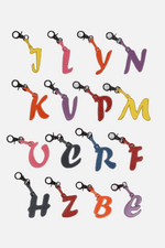 Load image into Gallery viewer, Leather Letter Bag Charm