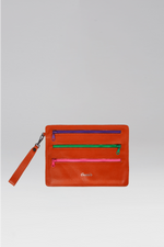 Load image into Gallery viewer, Leather Zip Up Pouch