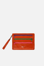 Load image into Gallery viewer, Leather Zip Up Pouch