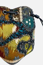 Load image into Gallery viewer, Large Patchy Carpet Bucket Bag