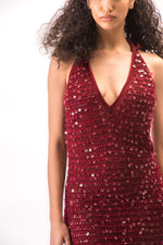 Load image into Gallery viewer, Sasha Sequin Backless Dress