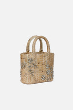 Load image into Gallery viewer, Diamond Flower Power Snakeskin Pop Tote