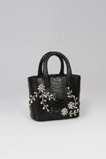 Load image into Gallery viewer, Diamond Flower Power Snakeskin Pop Tote