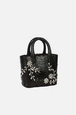 Load image into Gallery viewer, Diamond Flower Power Snakeskin Pop Tote