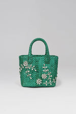 Load image into Gallery viewer, Diamond Flower Power Snakeskin Pop Tote