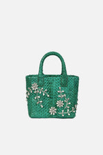 Load image into Gallery viewer, Diamond Flower Power Snakeskin Pop Tote