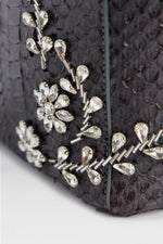 Load image into Gallery viewer, Diamond Flower Power Snakeskin Pop Tote