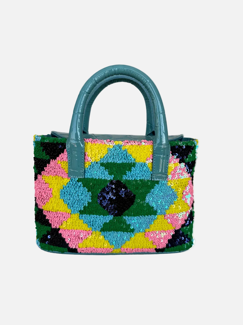 Midi Dazzle Patent Pop Tote