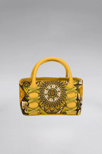 Load image into Gallery viewer, Small Kriss Mandala Carpet Wedge Tote

