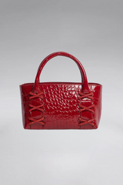 Small Kriss Patent Leather Wedge Tote