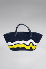 Load image into Gallery viewer, Small Wavy Terry Crescent Beach Bag
