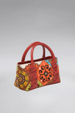 Load image into Gallery viewer, Small Kriss Patchwork Carpet Wedge Tote
