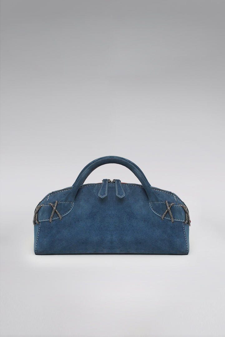 Kriss Suede Clutch Bag