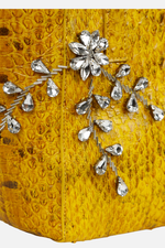 Load image into Gallery viewer, Medium Diamond Flower Power Snakeskin Pop Tote