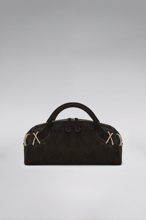 Kriss Suede Clutch Bag