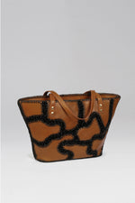 Load image into Gallery viewer, Patchy Leather Tote
