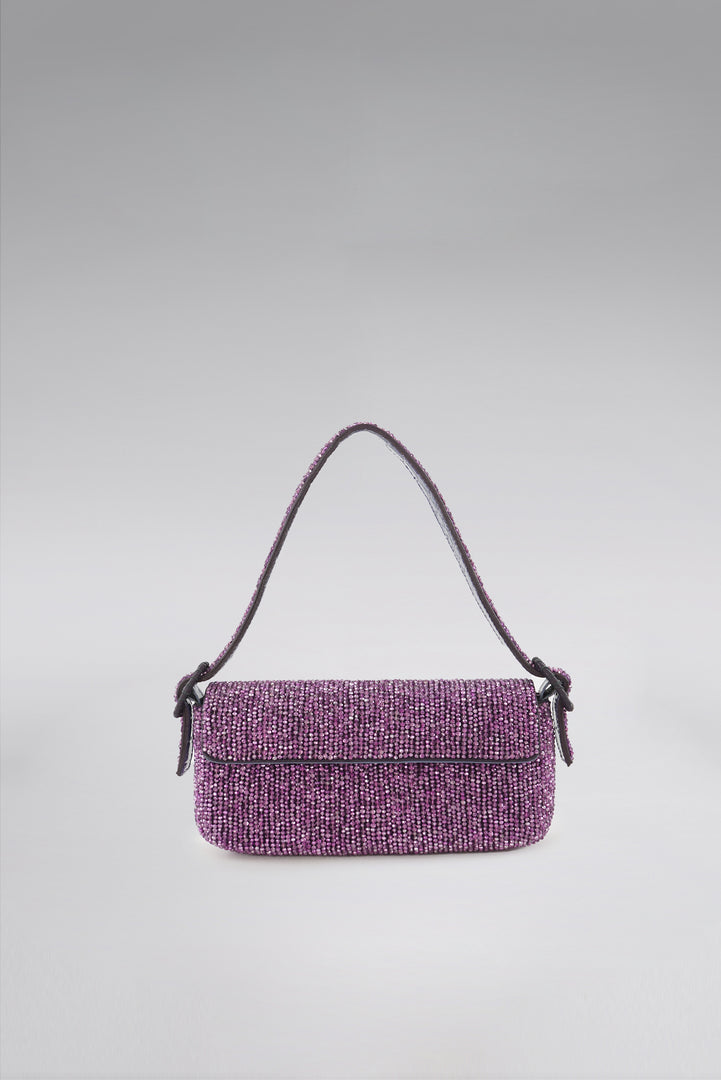 Crystal Patent Lori Shoulder Bag