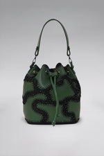 Load image into Gallery viewer, Large Patchy Leather Bucket Bag
