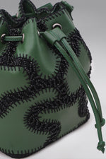 Load image into Gallery viewer, Large Patchy Leather Bucket Bag
