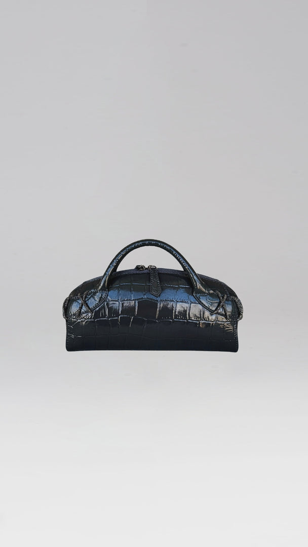 Kriss Patent Leather Clutch Bag