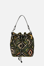 Load image into Gallery viewer, Large Patchy Carpet Bucket Bag