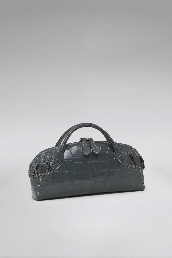 Kriss Suede Clutch Bag