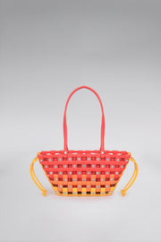 Small Weave Crescent Beach Bag