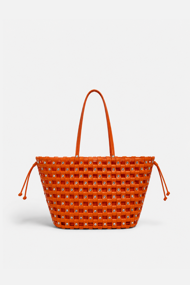 Large Weave Crescent Beach Bag SS26'