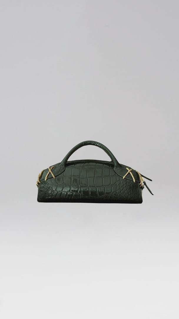 Kriss Patent Leather Clutch Bag