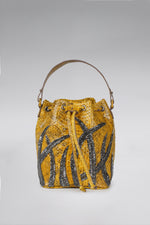 Load image into Gallery viewer, Large Flame Snakeskin Bucket Bag
