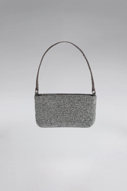 Small Crystal Snakeskin Slim Shoulder Bag