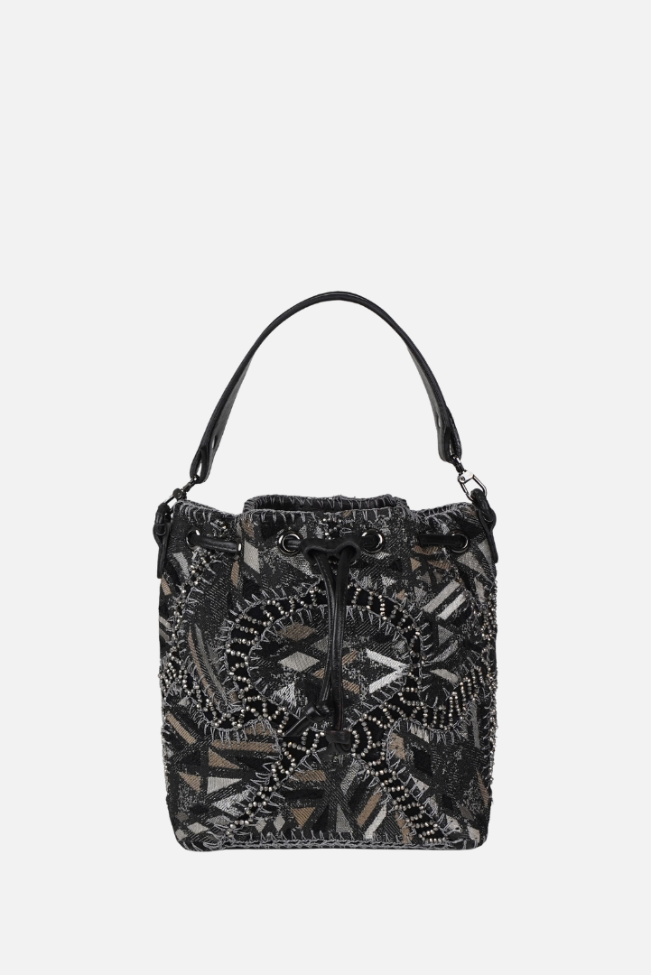 Large Patchy Carpet Bucket Bag