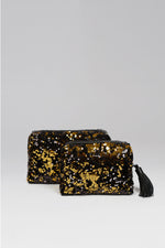 Load image into Gallery viewer, Sequin Make Up Bag Set