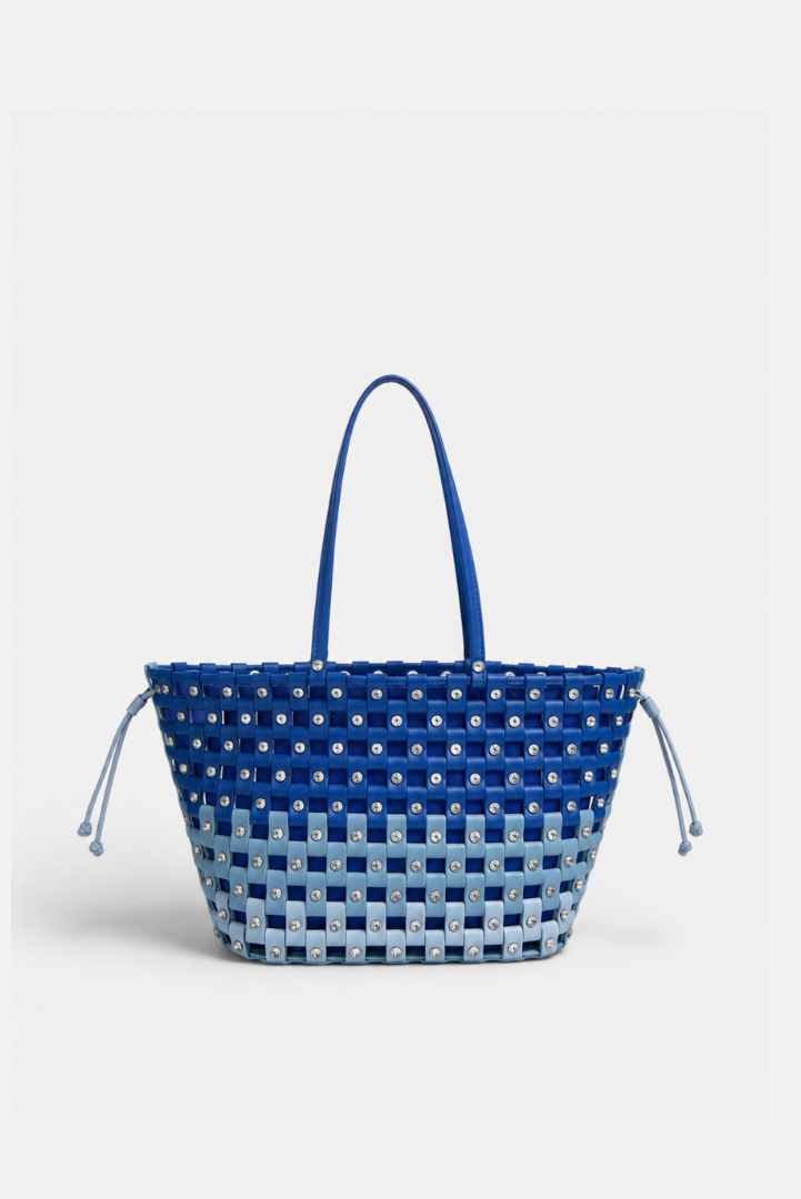Large Weave Crescent Beach Bag SS26'