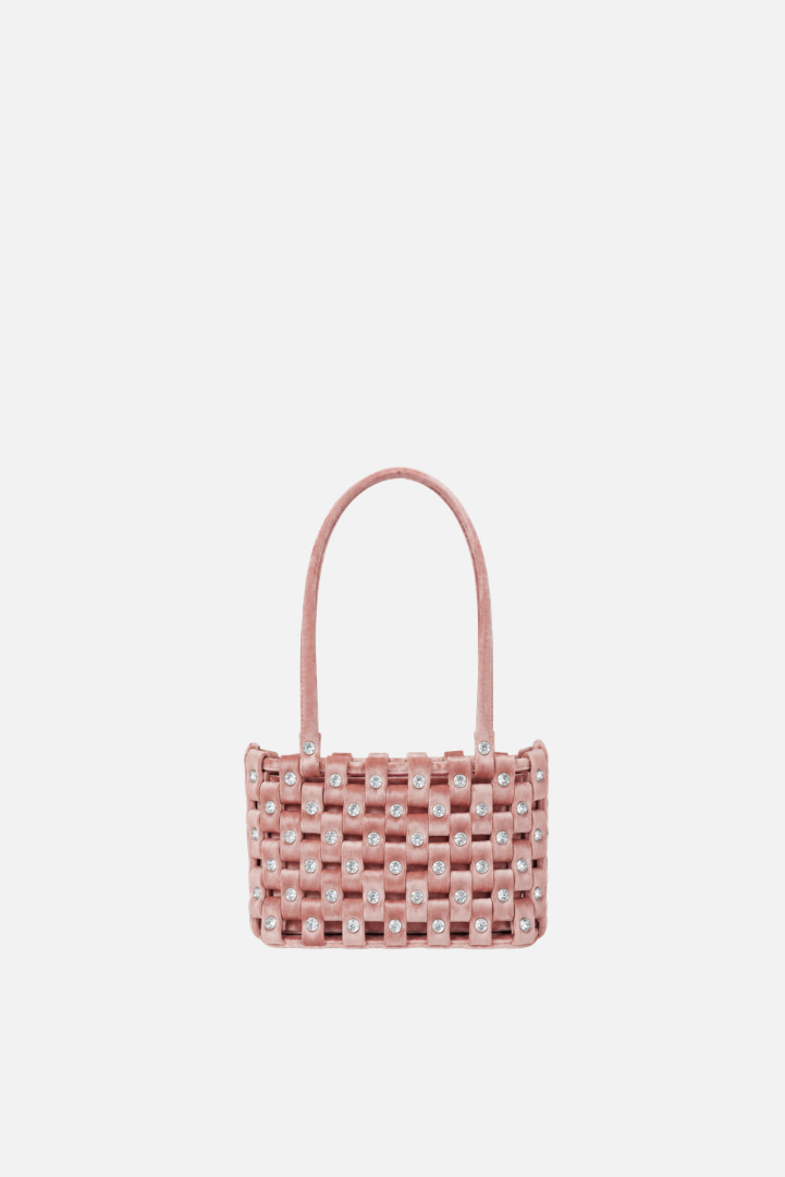 Small Velvet Weave Shoulder Bag