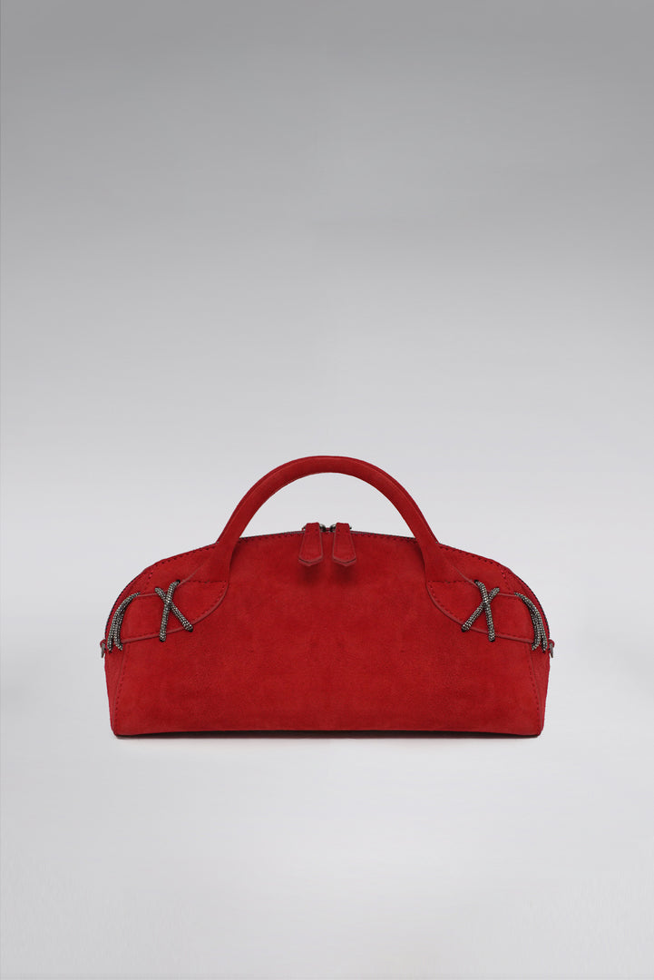 Kriss Suede Clutch Bag