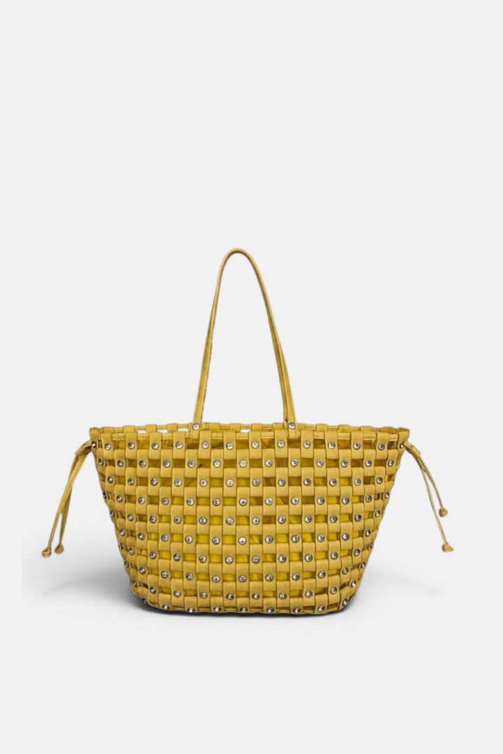 Large Weave Crescent Beach Bag SS26'