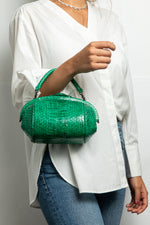 Load image into Gallery viewer, Mini Snakeskin Lady Tote
