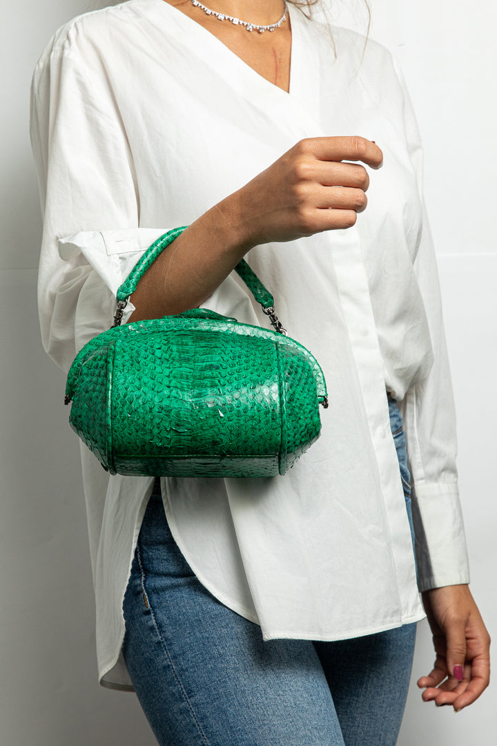 Mini Snakeskin Lady Tote