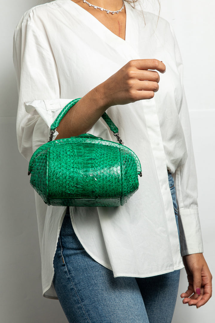 Small Snakeskin Lady tote