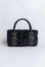 Load image into Gallery viewer, Small Faux Fur Kriss Wedge Tote 