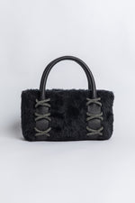 Load image into Gallery viewer, Small Faux Fur Kriss Wedge Tote 
